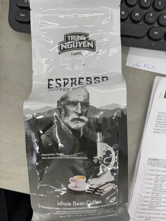 Trung Nguyen Espresso Whole Bean Coffee 500g