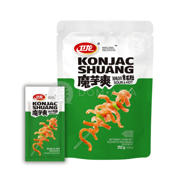 Snack Konjac Shuang Vi Chua Cay WEILONG 252g x 20op/ krt