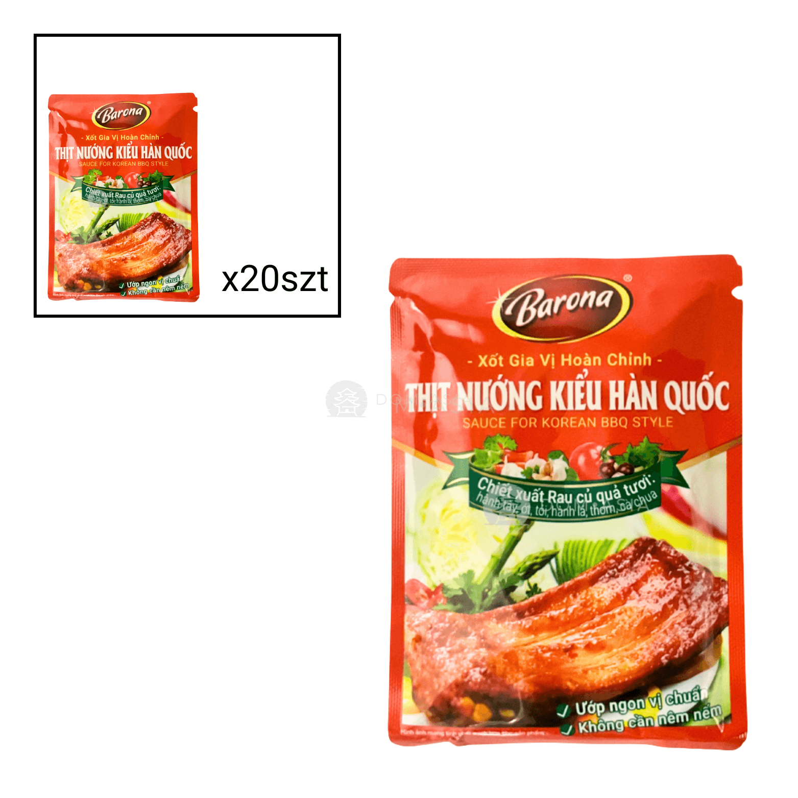 Xốt gia vị hoàn chỉnh thịt nướng kiểu Hàn BARONA 80g