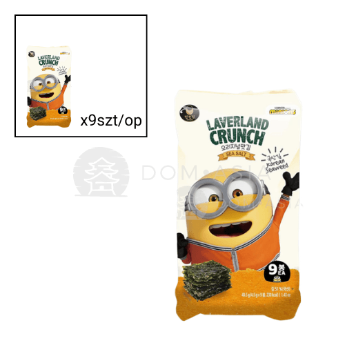 Snack rong biển vị muối Minions LAVERLAND CRUNCH 4.5g