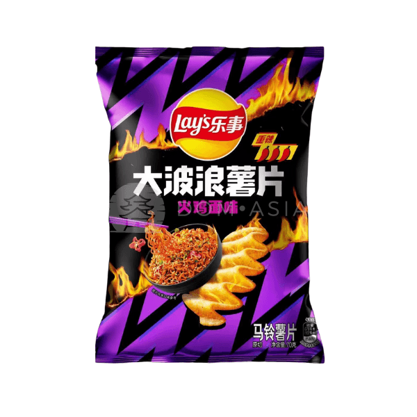 Snack khoai tây gợn sóng vị mì gà cay LAY'S 70g
