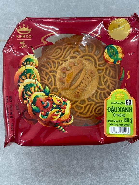 Bánh Trung Thu Kinh Đô Đậu Xanh 0 Trứng 150g