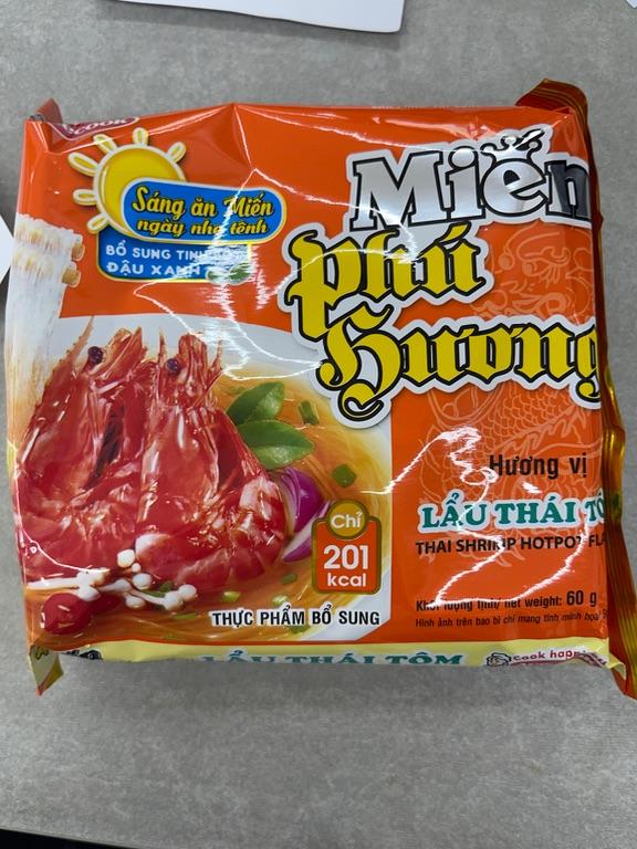 Miến Phú Hương hương vị Lẩu Thái Tôm 60g