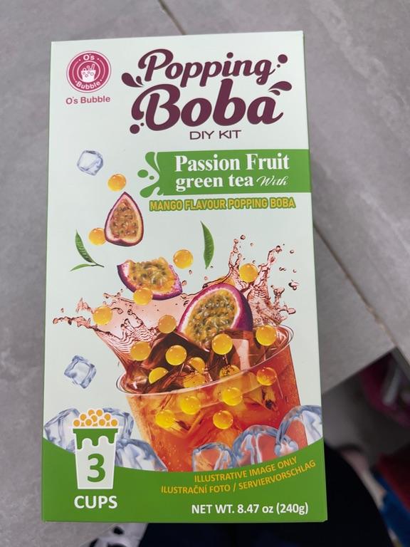 Bộ tự làm trà xanh chanh dây Popping Boba O's Bubble 240g